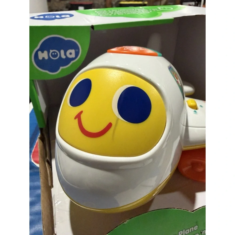 Hola Toy For Kid 12M+ Bump 'n Go Learning Plane - Battery Not Included - AS IS